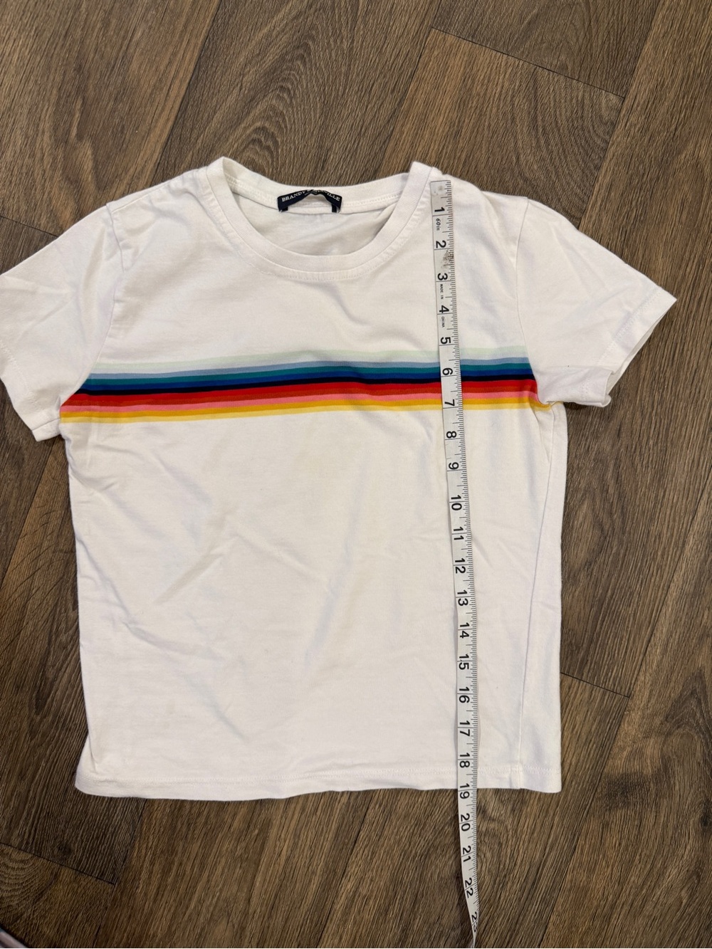 brandy melville rainbow striped t-shirt - Picture 4 of 4